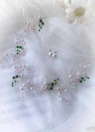 Нежный набор  в пудровом оттенке