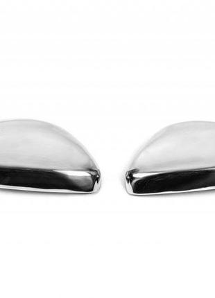 Накладки на дзеркала (2 шт, нерж) carmos - турецька сталь для peugeot 308 2014-2021 рр