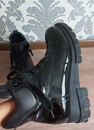 Черевики лакові натуральна шкіра