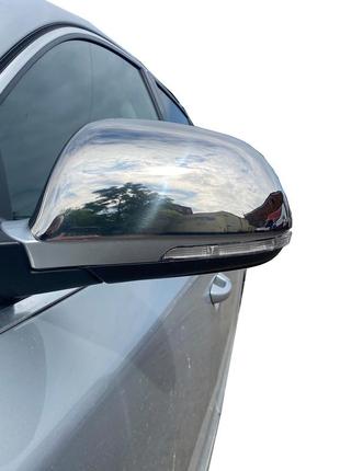 Накладки не дзеркала (2 шт., нерж) carmos - турецька сталь для skoda superb 2009-2015 рр