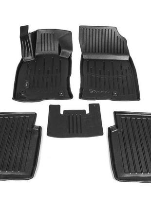 Коврики stingray 3d (5 шт, полиуретан) для volkswagen golf 8