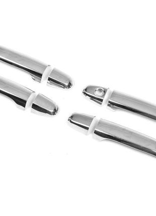 Накладки на ручки (4 шт, нерж.) omsaline, итальянская нержавейка для toyota land cruiser prado 120