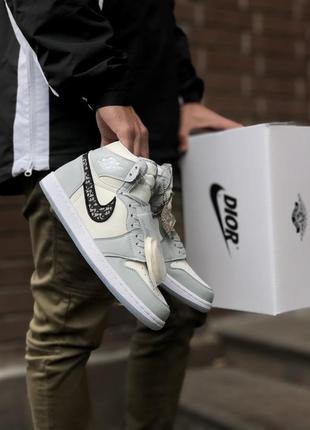 Кроссовки nike air jordan 1 retro x christian dior кросівки