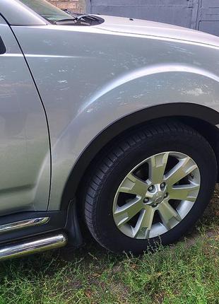 Накладки на арки (4 шт, черные) для mitsubishi outlander 2006-2012 гг