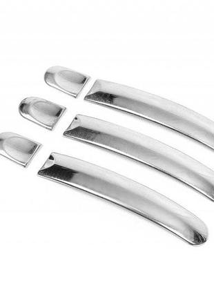 Накладки на торец ручки (нержавейка) 4 штуки для volkswagen caddy 2004-2010 гг