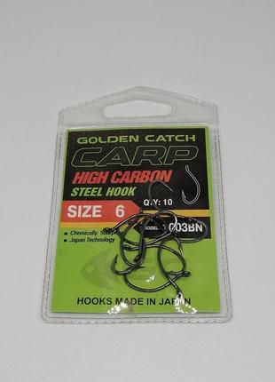 Гачки golden catch carp 1003 bn n°6