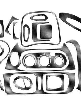 Накладки на панель (meric, туреччина) карбон для renault scenic 1998-2003 рр