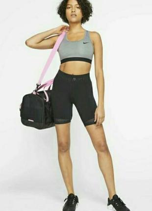 Nike спортивный бюстгальтер бра топ кроп для тренировки бега тенниса йоги nike swoosh soft-cup оригинал, р.xl1 фото