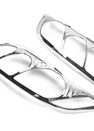 Накладки на фары (2 шт, пласт) для toyota camry 2006-2011 гг