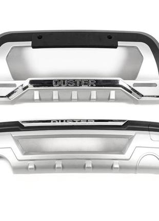 Передняя и задняя накладки (2 шт) для dacia duster 2018-2024 гг
