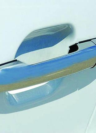 Накладки на ручки (4 шт, нерж) omsaline - итальянская нержавейка для volkswagen lt 1998-2024 гг