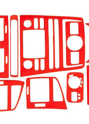 Накладки на панель 1999-2002 (червоний колір) для seat ibiza рр