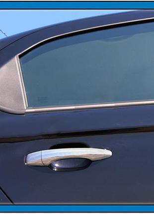 Накладки на ручки (4 шт, нерж.) omsaline - итальянская нержавейка для citroen c-elysee 2012-2024 гг