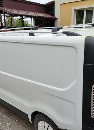 Перемычки на рейлинги без ключа flybar (2 шт) серый для opel vivaro 2015-2019 гг