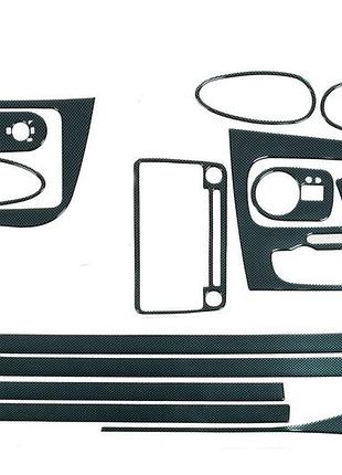 Накладки на панель (2009-2012) карбон для seat leon рр