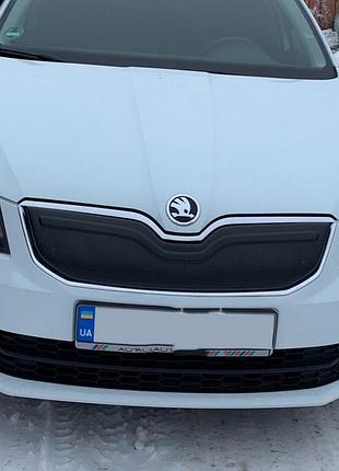 Зимова накладка на решітку (2013-2017) матова для skoda octavia iii a7 рр