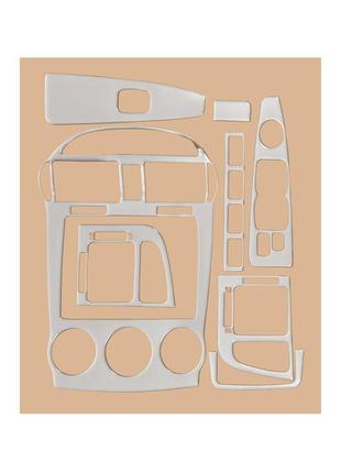 Накладки на панель 2004-2006 (sedan) алюміній для kia cerato 1 рр