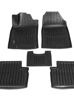 Коврики stingray 3d (5 шт, полиуретан) для kia ceed 2018-2023 гг