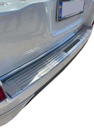 Накладка на задний бампер 2016-2021 (нерж) для toyota land cruiser 200