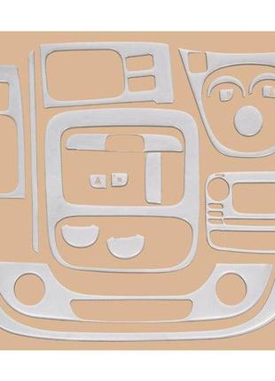 Накладка на торпеду алюминий для nissan nv300 2016-2024 гг