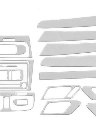 Накладки на панель (большой комплект) алюминий для volkswagen golf 6