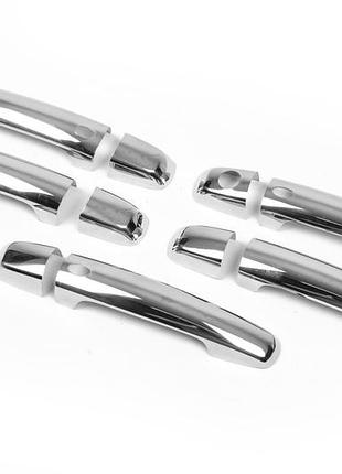 Накладки на ручки (5 шт, нерж, с чипом) для suzuki grand vitara 2005-2017 гг