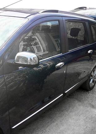 Накладки на зеркала (2 шт, нерж.) omsaline - итальянская нержавейка для dacia lodgy 2012-2022 гг