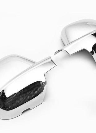 Накладки на зеркала (2 шт, пласт) carmos для peugeot partner/rifter 2019-2024 гг