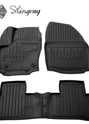 Коврики stingray 3d (2011-2014, 4 шт, полиуретан, клипса fc2) для ford s-max