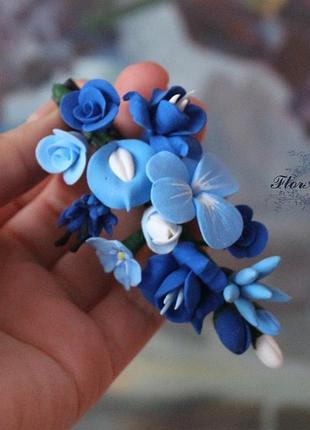 Синя шпилька для волосся