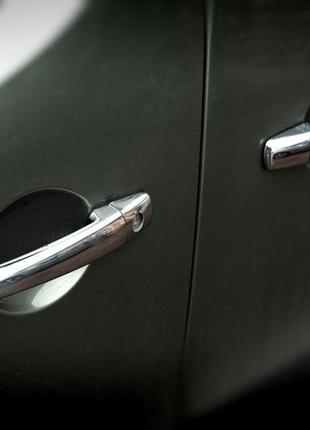 Накладки на ручки (4 шт, нерж) omsaline - італійська нержавійка для peugeot expert 2007-2017 рр