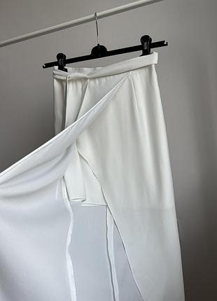 Юбка миди белая 2