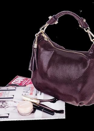 Жіноча сумка realer p112 коричнева