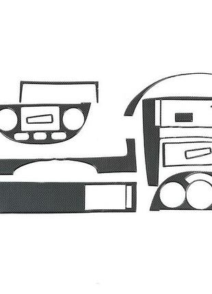 Накладки на панель sedan (meric) карбон для chevrolet lacetti