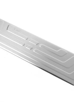 Накладка на задний бампер omsaline (мат, нерж) для volkswagen amarok 2010-2022 гг