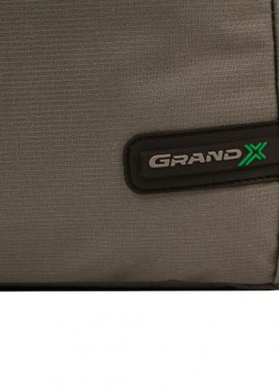 Сумка для ноутбука grand-x 15.6'' sb-129 grey ripstop nylon (sb-129g)6 фото