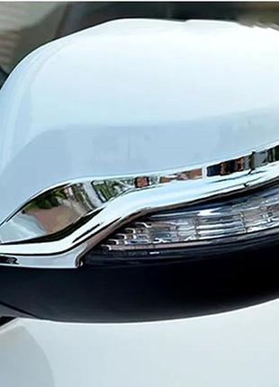 Накладки на зеркала libao (2 шт, пласт) для chery tiggo v 2014-2024 гг