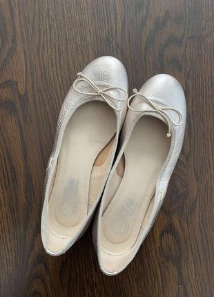 Трендовые, кожаные балетки (италия)