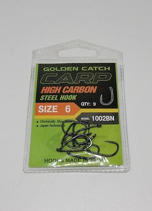 Крючки golden catch carp 1002 bn n°6