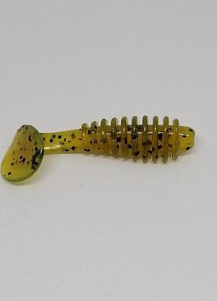 Силиконовая приманка reins 2" bubbring shad motor oil pepper