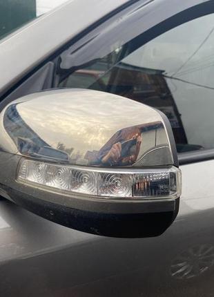 Накладки на зеркала (2 шт) полированная нержавейка для kia sorento xm 2009-2014 гг