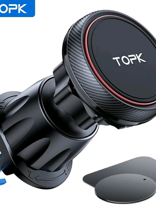 Автомобільний тримач телефону смартфона, магнітний автотримачtopk
