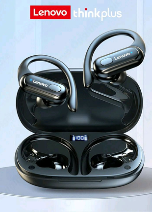 Навушники бездротові bluetooth 5.3 lenovo хт60 спортивніі, наушни7 фото