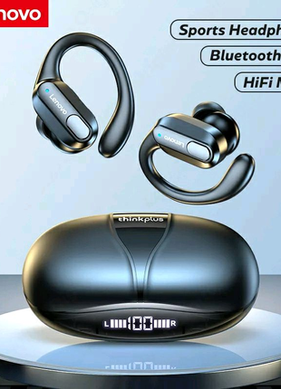 Навушники бездротові bluetooth 5.3, lenovo т 80 спортивні, наушники спортивные