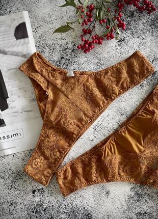 Трусики бразильяно intimissimi гірчичні