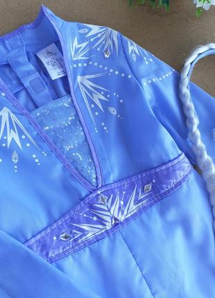 Карнавальное платье на 7-8 лет эльза ледяное сердце десней4 фото
