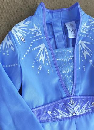 Карнавальное платье на 7-8 лет эльза ледяное сердце десней2 фото