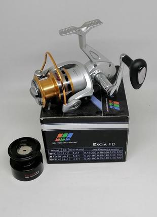Катушка рыболовная eos excia 4000 fd 4+1 bb