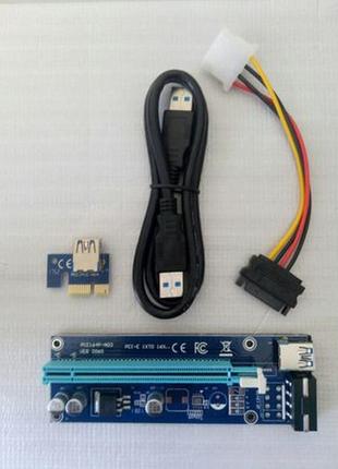 Riser (райзер) ver006s 6pin usb riser pci-e x1 x16