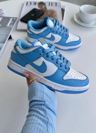 Женские кроссовки nike dunk low blue